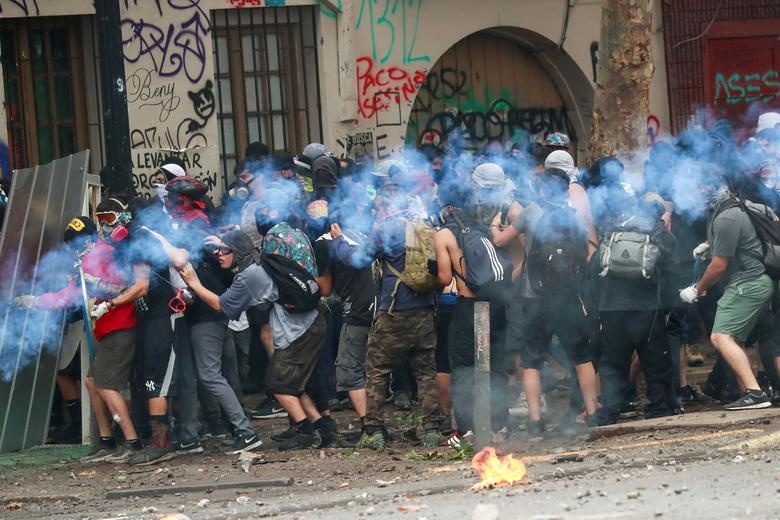 bieu tinh Chile anh 3