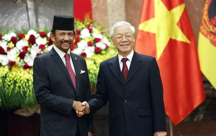 Tong bi thu, Chu tich nuoc gui dien mung ngay sinh Quoc vuong Brunei hinh anh