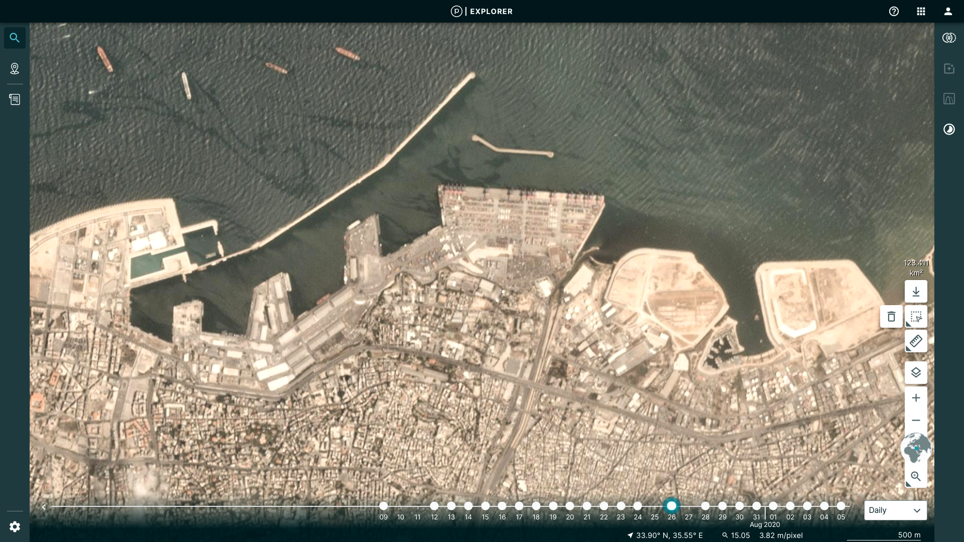 vu no o cang Beirut anh 1