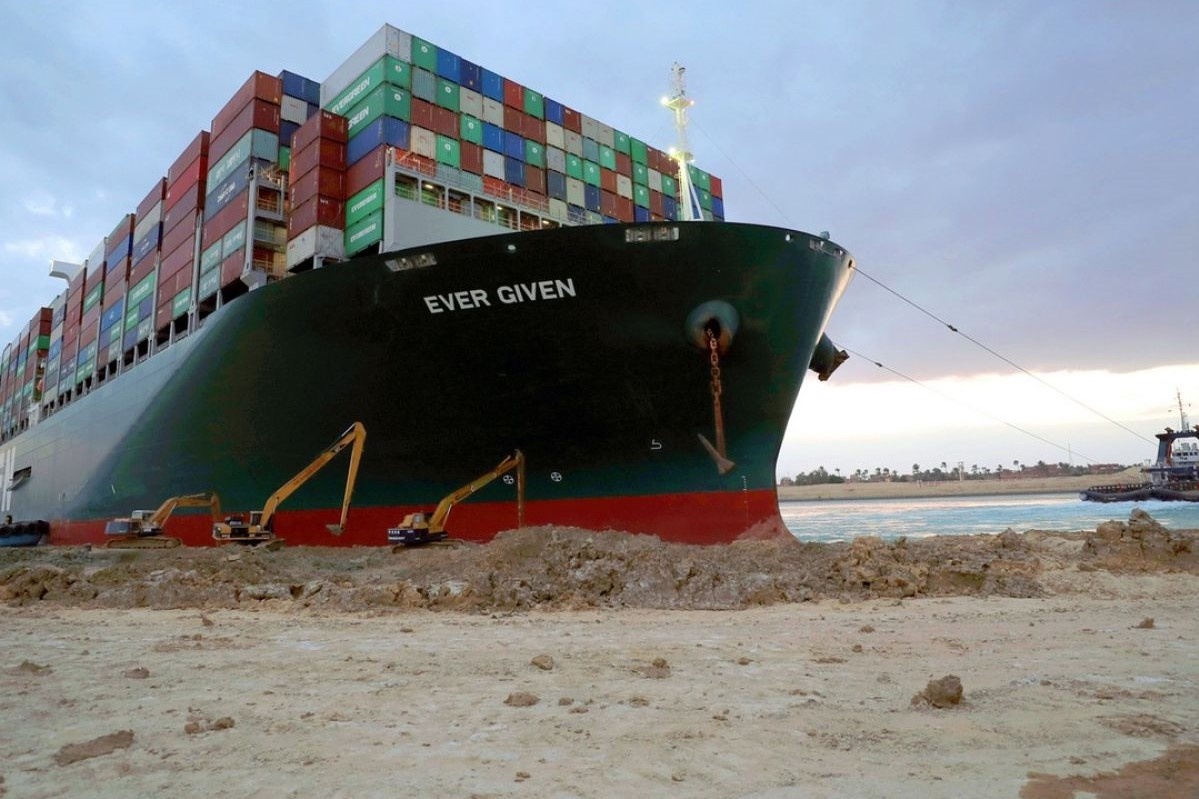 Tai nan tai kenh dao Suez da duoc canh bao tu lau hinh anh