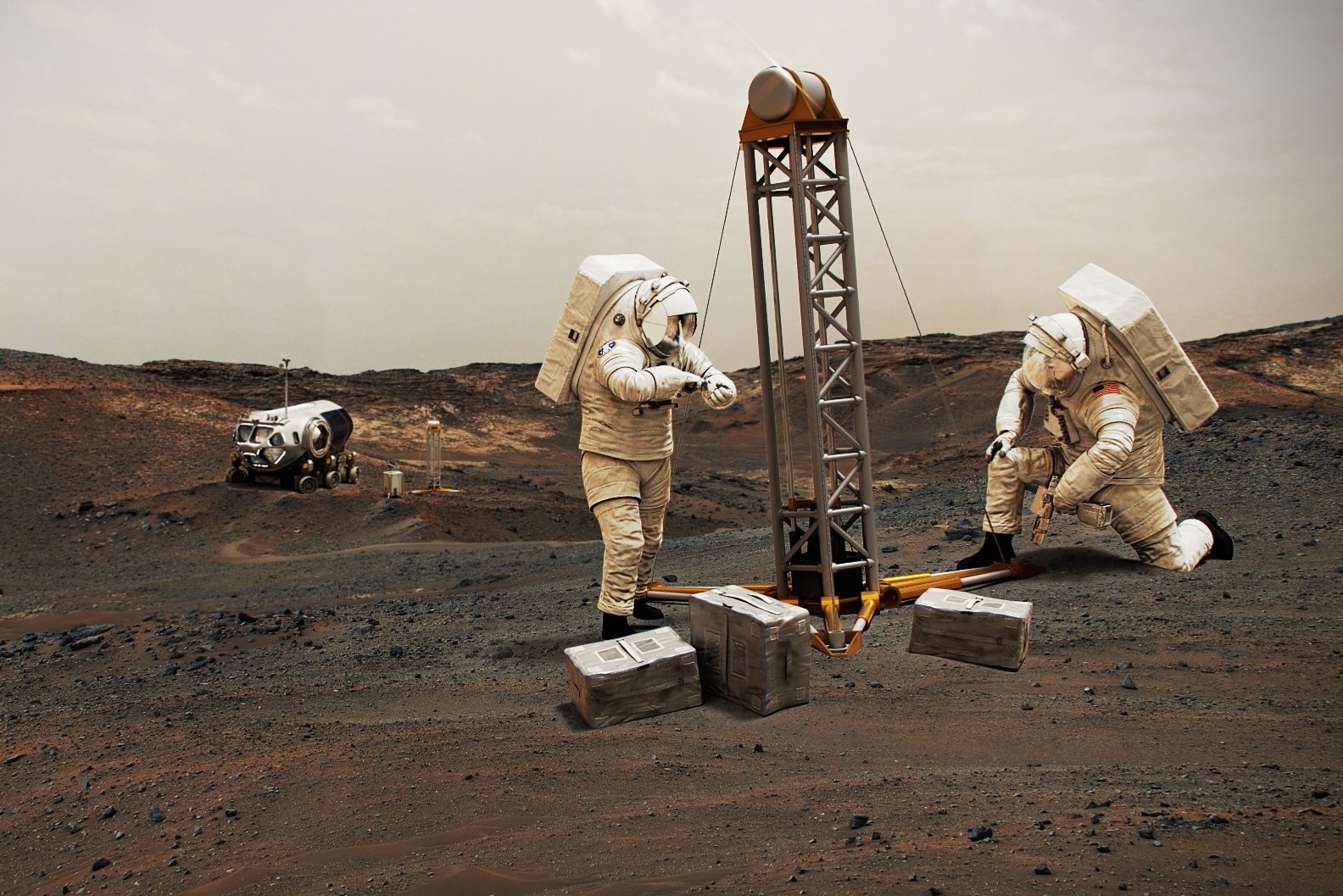 Hai phe o My doan ket vi giac mong dua nguoi len Sao Hoa hinh anh