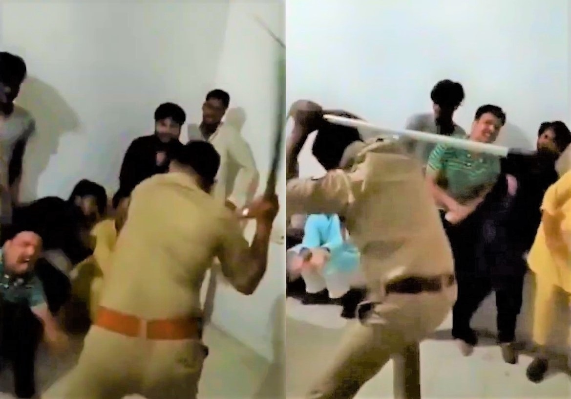 Video canh sat vung gay danh dap toi tap gay rung dong An Do hinh anh