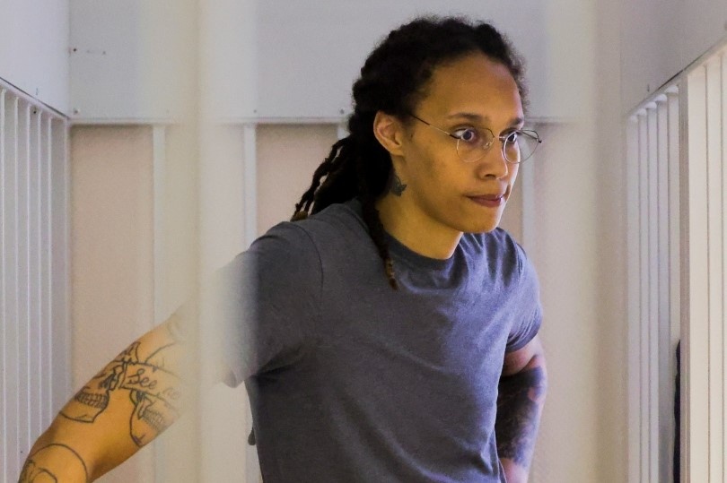 Ngoi sao bong ro Brittney Griner tro ve My hinh anh