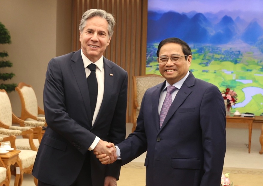 Thu tuong Pham Minh Chinh tiep Ngoai truong My Antony Blinken hinh anh