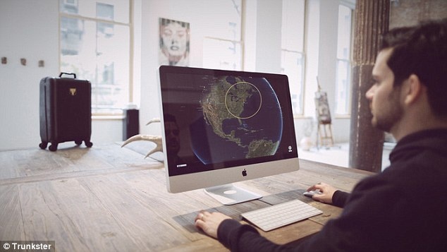 Vali có tính năng định vị khi thất lạc.