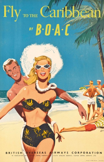 Poster quảng cáo của một hãng hàng không Anh quốc.