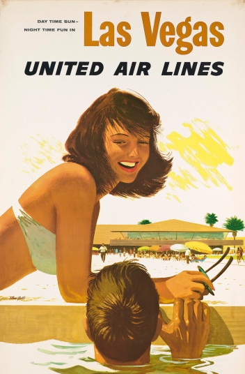 Một quảng cáo của hãng hàng không United Air Lines của tác giả Stanley Walter Galli (1912-2009)