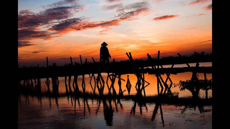 Hoàng hôn Hội An.