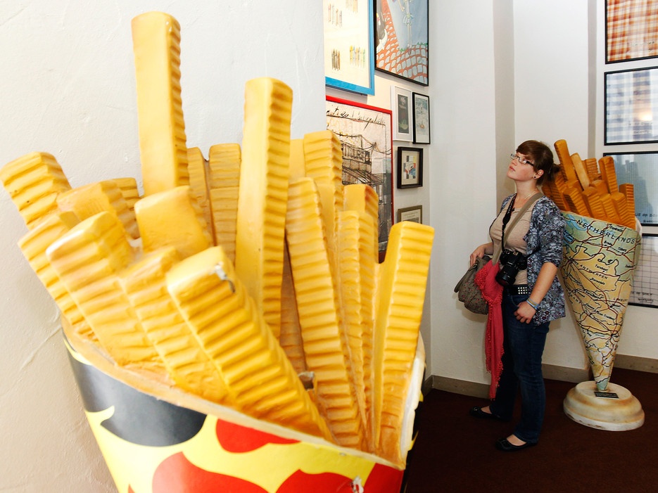 Bảo tàng khoai tây chiên Frietmuseum (Bỉ): Mặc dù người ta hay gọi khoai tây chiên là French fries, nhưng kỳ thực đây là một phát minh của người Bỉ, kể cả những thứ ăn kèm như tương cà và mayonnaise. Bảo tàng khoai tây tái hiện toàn bộ lịch sử, từ nguồn gốc của khoai tây tới loại khoai tây chiên đầu tiên, cùng bộ sưu tập thú vị về các loại máy được sử dụng cho trồng trọt, thu hoạch, lột, phân loại và làm khoai tây chiên. Khoai tây chiên kiểu Bỉ có hương vị đặc biệt vì được chiên hai lần trong dầu sôi, đựng trong các gói hay khay bằng giấy, bên trên rưới rất nhiều sốt mayonnaise và rắc muối. Ở Bỉ còn có một bảo tàng ẩm thực khác dành riêng cho món chocolate.