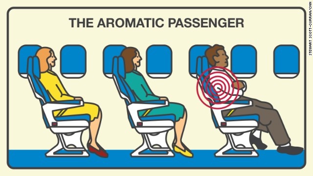 Cơ thể bốc mùi: Họ có thể không ồn ào hoặc có những hành vi gây khó chịu, nhưng những người này khiến người ta không thể chịu nổi bởi mùi cơ thể nồng nặc.