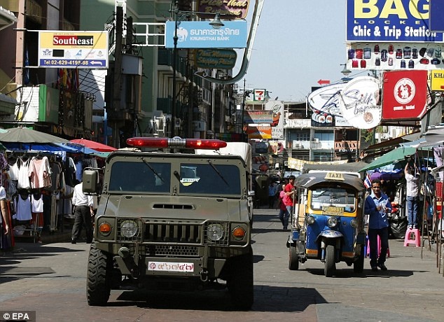 Thái Lan thiết quân luật kể từ sau đảo chính.