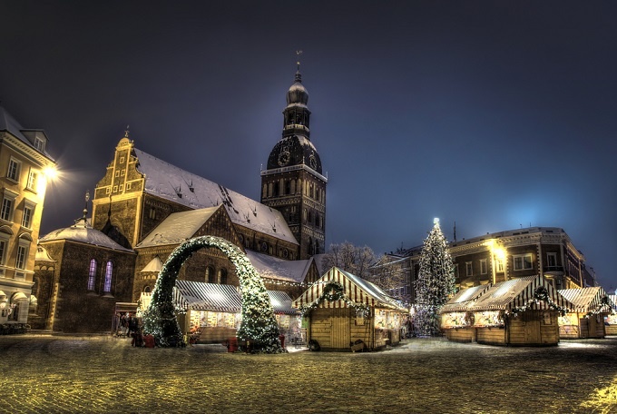 Khung cảnh thần tiên tại Riga, Latvia.