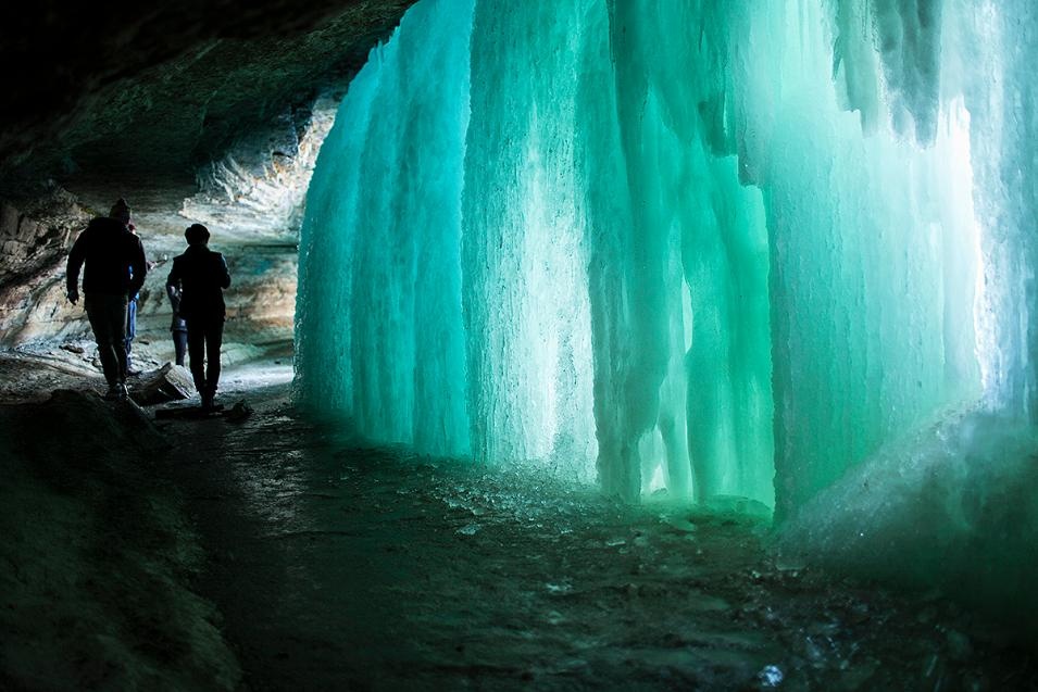 Thác Minnehaha ở Minneapolis trở thành một bức tường băng giá.