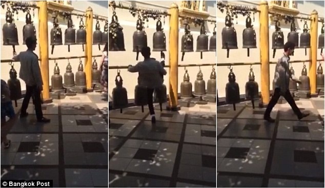 Canh sat Thai Lan truy na du khach da chuong chua hinh anh