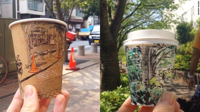 Chang hoa si Tay ve Nhat Ban tren coc giay hinh anh