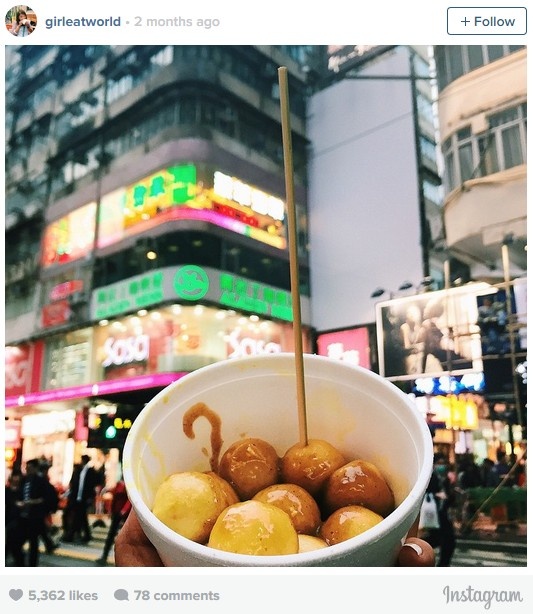 Cá viên ở Hong Kong.