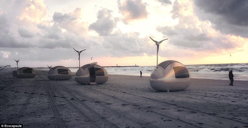 Khách sạn con nhộng trông giống như các mô hình trong phim khoa học viễn tưởng, thậm chí còn có khả năng trữ nước mưa. 