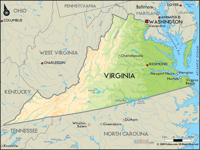 Virginia là bang sinh ra nhiều tổng thống nhất nước Mỹ.