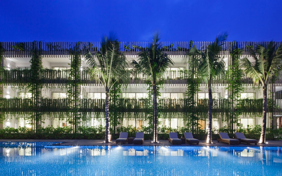 Kết quả là một không gian xanh mát mang lại cảm giác thư giãn cho du khách.