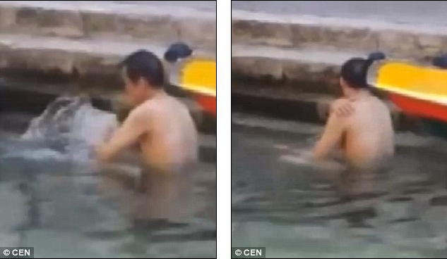 Du khach hon nhien tam o kenh dao Venice hinh anh