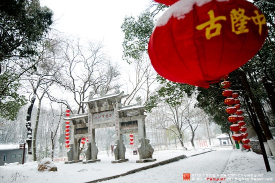 Nếu may mắn tới đây khi tuyết rơi, chắc chắn Cổ Long Trung sẽ mang tới cho bạn thêm nhiều dư vị khó quên. Ảnh: Sina 