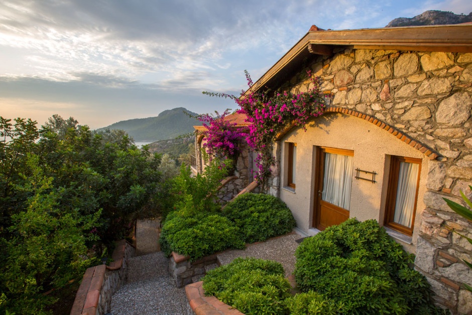 Những ngôi nhà xinh xắn dành cho du khách ở Marmaris.