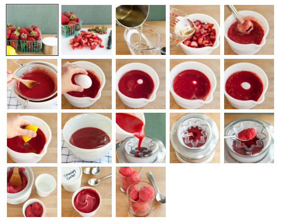 Các bước làm kem sorbet đơn giản. Ảnh: Thekitchn