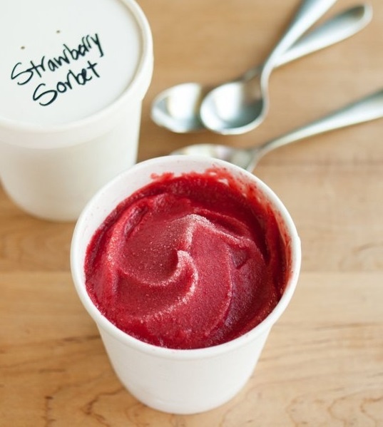 Kem sorbet dễ làm. Ảnh: thekitchn