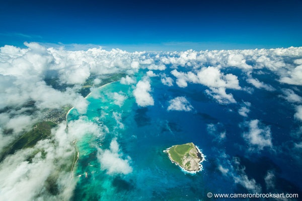 Phía đông Oahu ở độ cao 1500 m.
