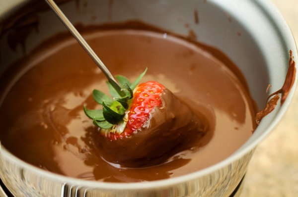 Đun nóng chocolate