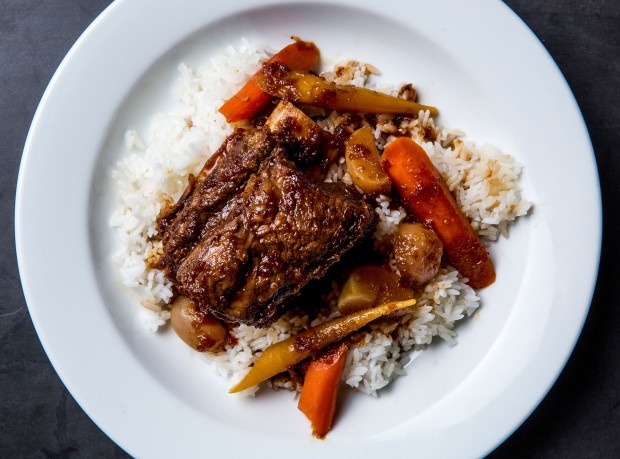 Suon bo ham kieu Han Quoc hinh anh