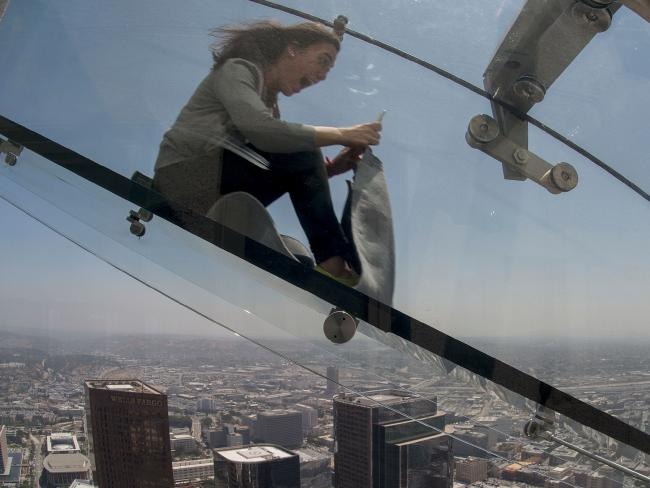 Ống trượt Skyslide Los Angeles  ảnh 2 Ong truot Skyslide Los Angeles anh 2