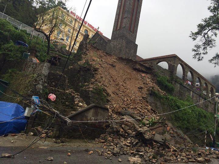 Phuot thu canh bao nguy hiem do dat da sat lo hinh anh