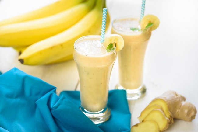 Cong thuc smoothie chuoi gung don gian tai nha hinh anh