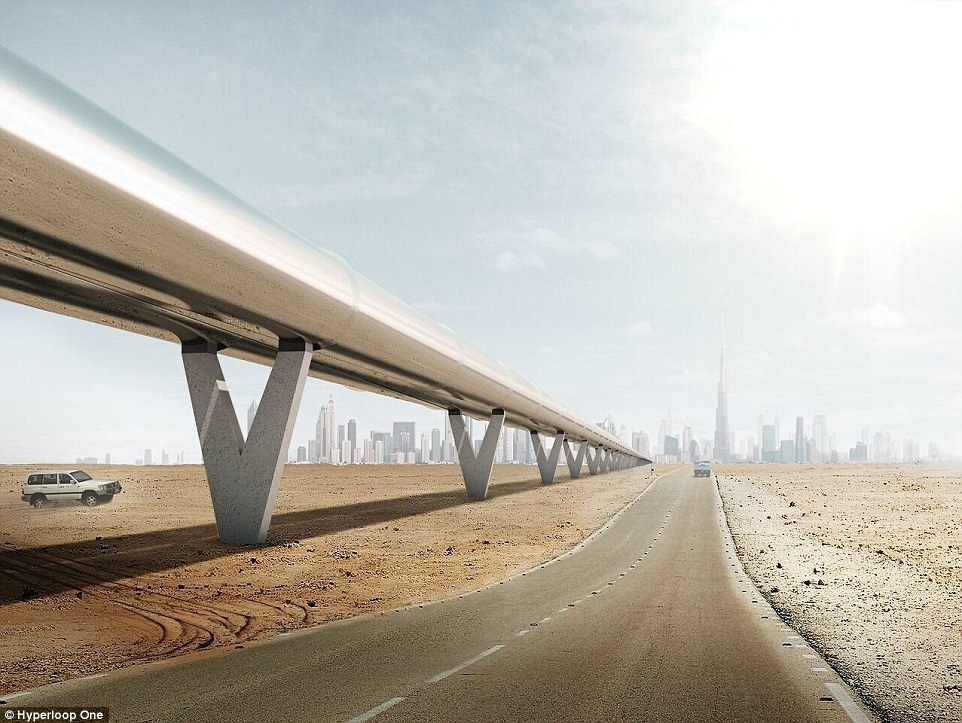 Hệ thống giao thông siêu tốc Hyperloop ở Dubai ảnh 1 He thong giao thong sieu toc Hyperloop o Dubai anh 1