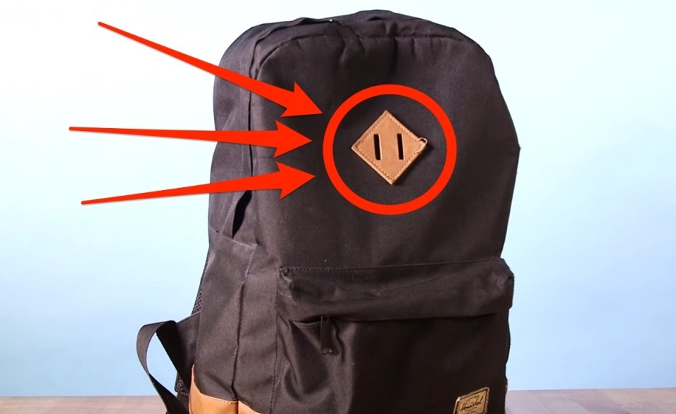 Mau da hinh thoi gan tren balo co tac dung gi? hinh anh