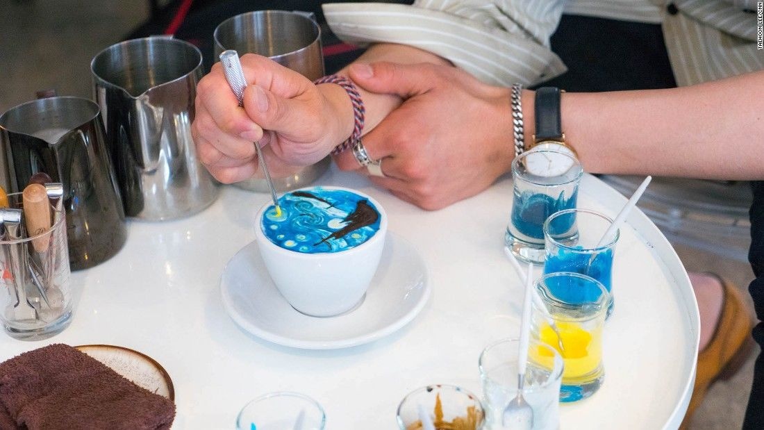 chàng trai Hàn Quốc biến cà phê thành tác phẩm nghệ thuật ảnh 3 chang trai Han Quoc bien ca phe thanh tac pham nghe thuat anh 3