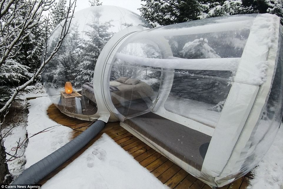 Phòng khách sạn 'bong bóng' trong suốt ở Iceland ảnh 8 Phong khach san 'bong bong' trong suot o Iceland anh 8