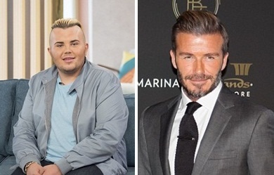 Chang trai 'dao keo' mong muon giong David Beckham hinh anh