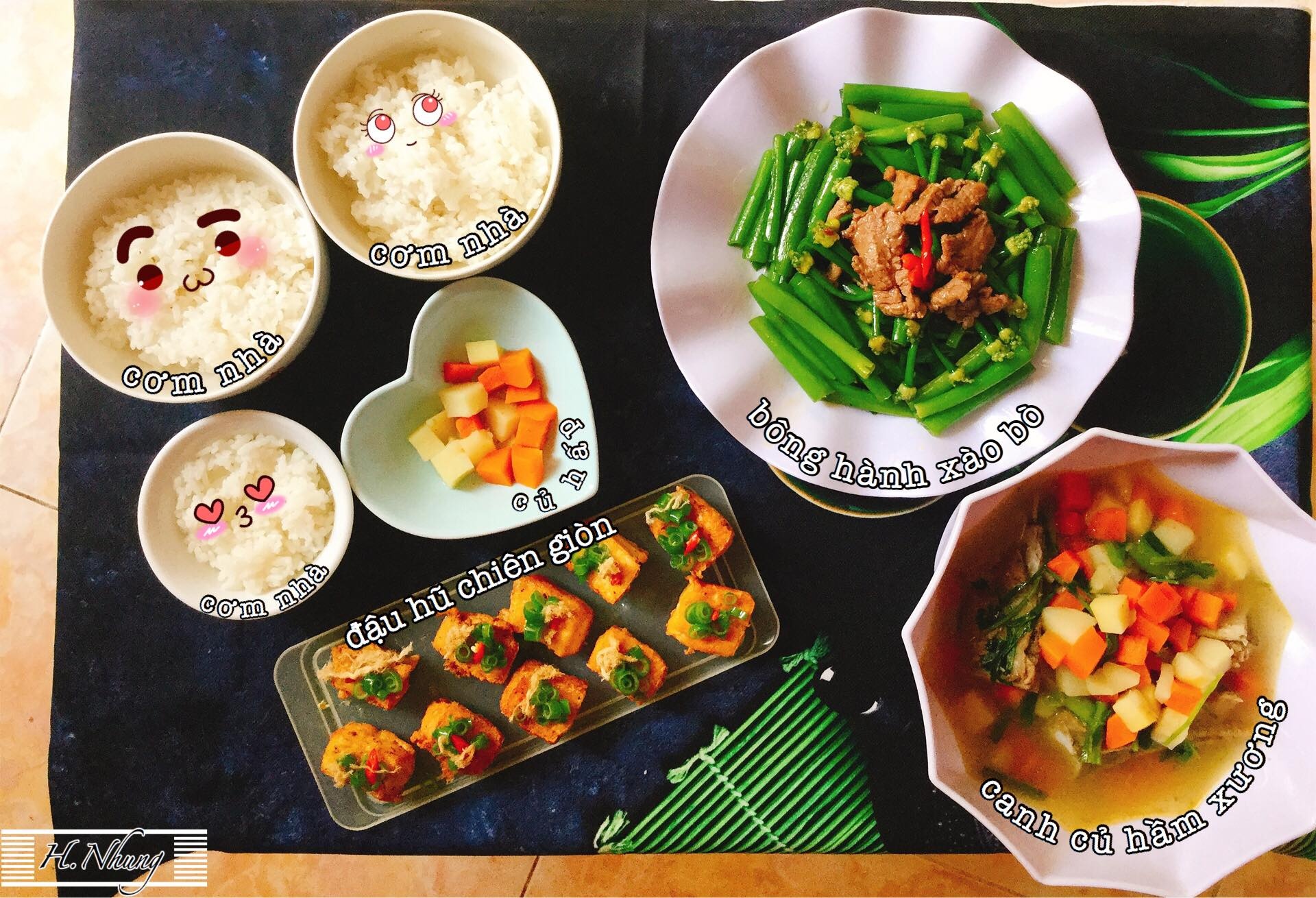 mam com gia dinh anh 1