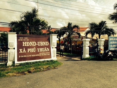Trụ sở Ủy ban xã Phú Thuận. 