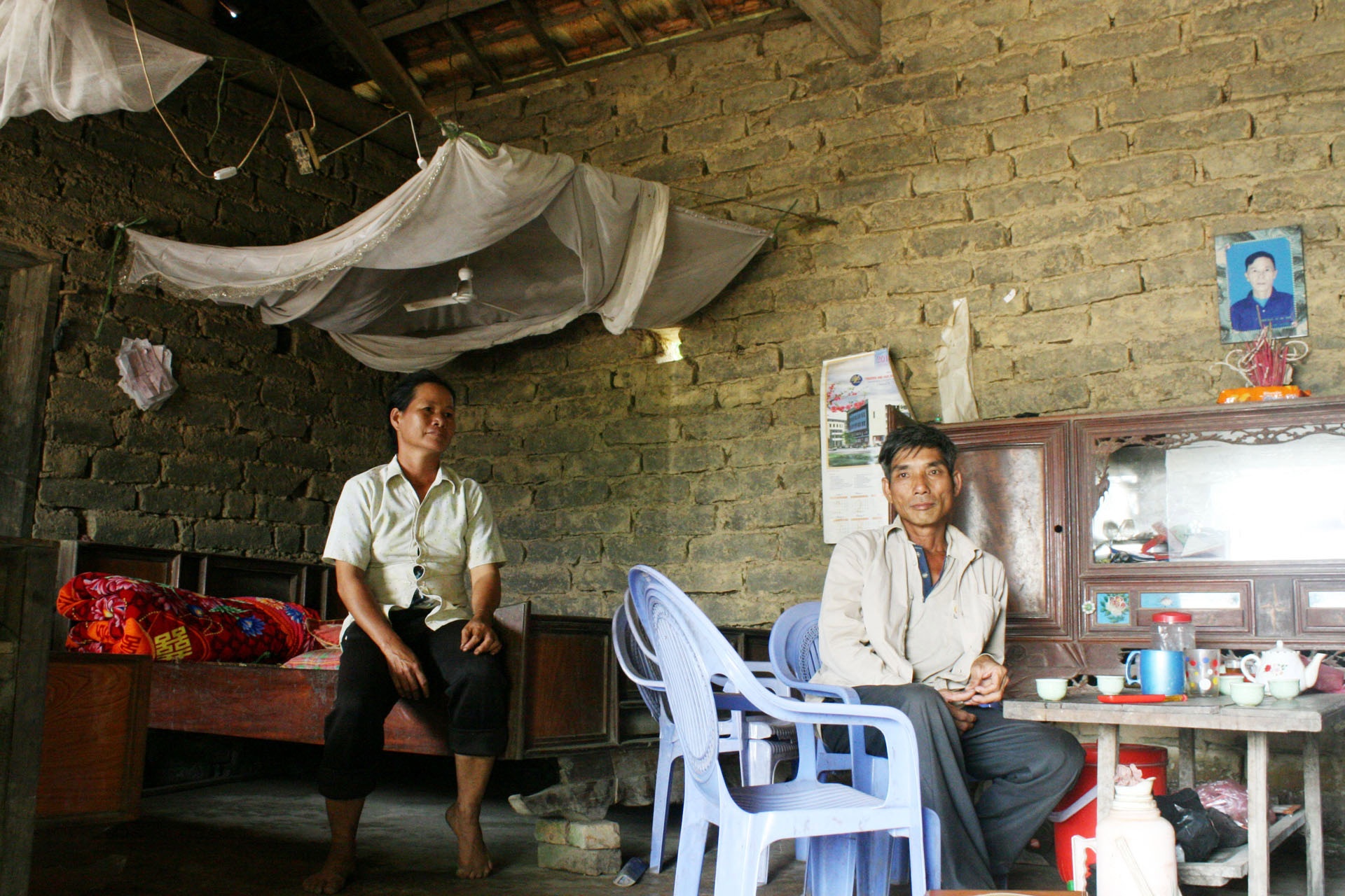 Vợ chồng ông Phúc.