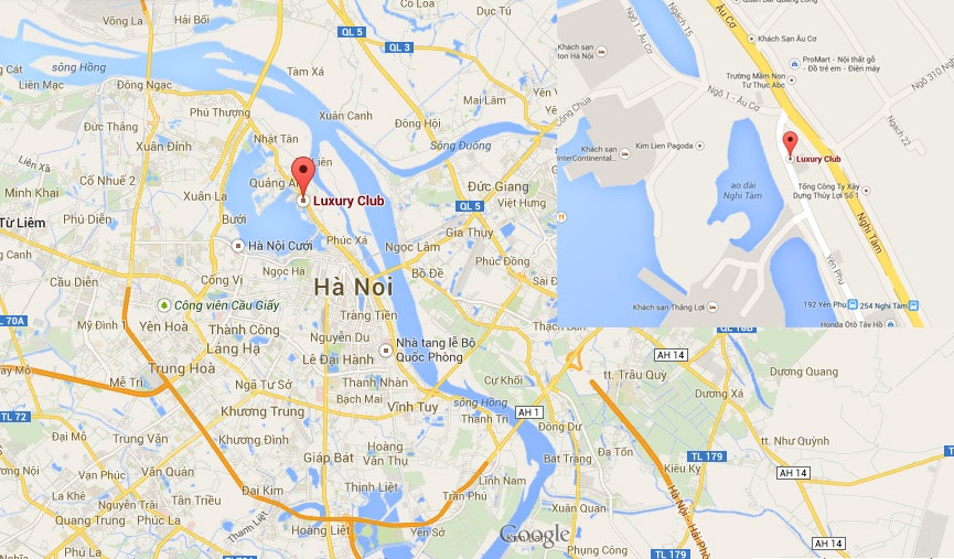 Bản đồ vị trí xảy ra cháy.