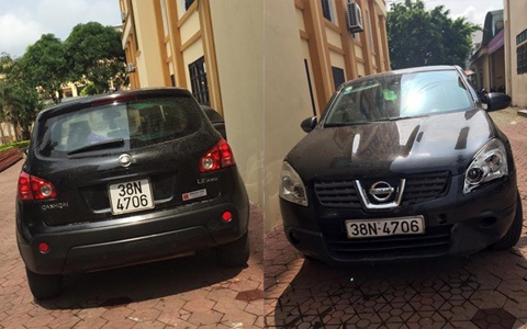 Chiếc “xe điên” đang ở cơ quan công an.