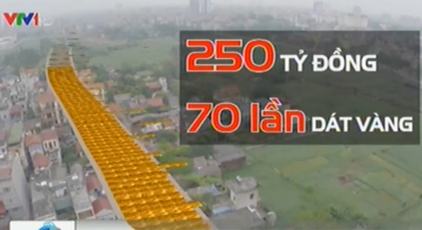 VTV: Duong cong dat vang 70 lan o thu do hinh anh