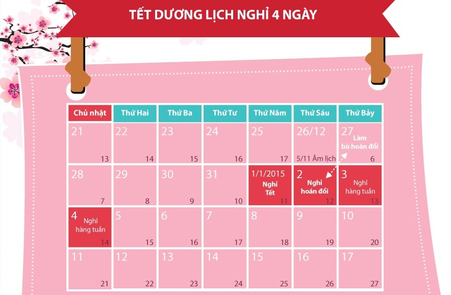 Lam bu vao thu 7 de nghi 4 ngay Tet duong lich 2015 hinh anh