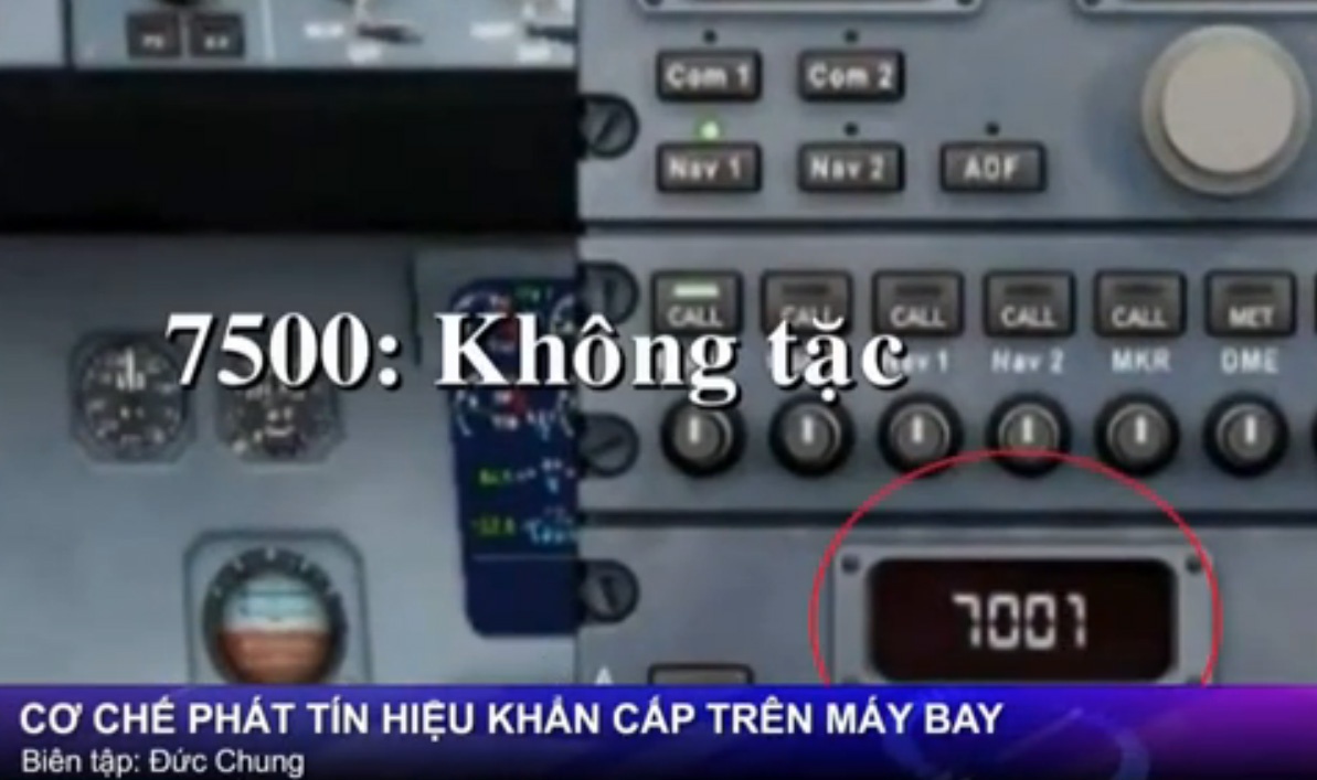 VTV: Co che phat tin hieu khan cap tren may bay hinh anh