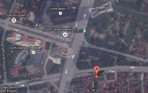 Địa điểm vụ cháy. Ảnh: Google map.