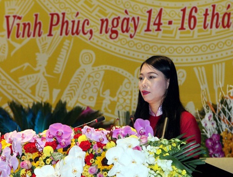 Nữ bí thư tỉnh Vĩnh Phúc Hoàng Thị Thúy Lan. Ảnh: Vinhphuc.gov.vn