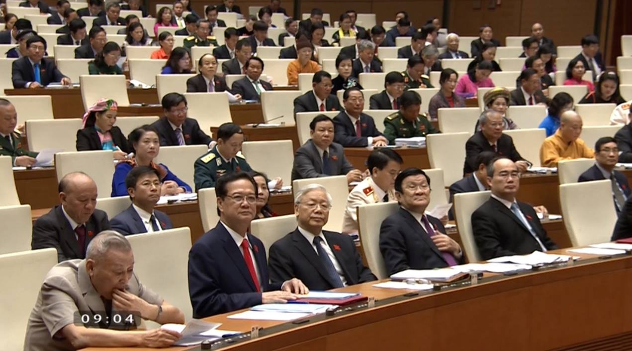 Truc tiep phien khai mac ky hop 10, Quoc hoi khoa XIII hinh anh